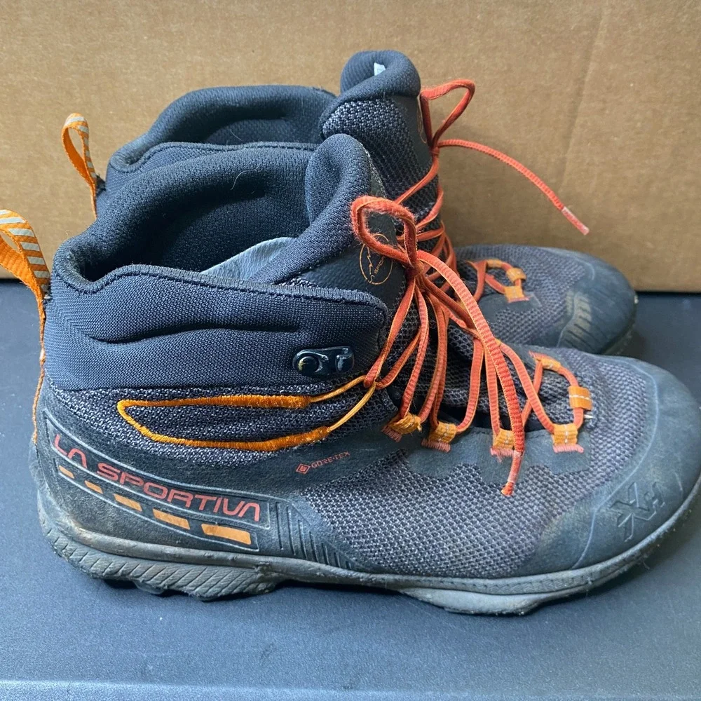 La Sportiva TX Hike Mid GTX Mens Hiking Boots Black Orange Gore-Tex 2106-C 12.5